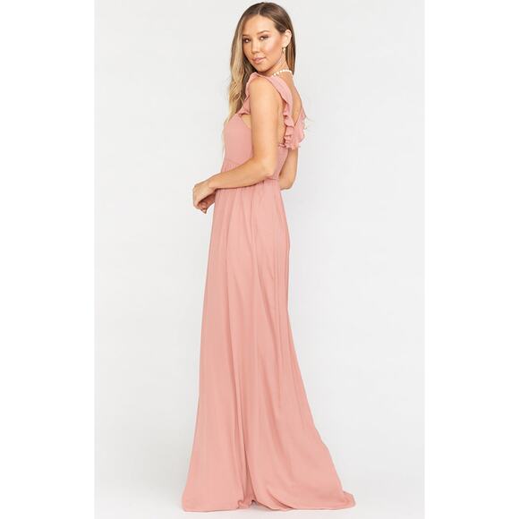 Show Me Your Mumu June Maxi Dress in Rustic Mauve Crisp L NWT - Picture 1 of 11